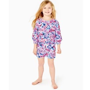 🆕 NWT Lilly Pulitzer Girls Mini Corden Sweatshirt - Size S (4T - 5T)